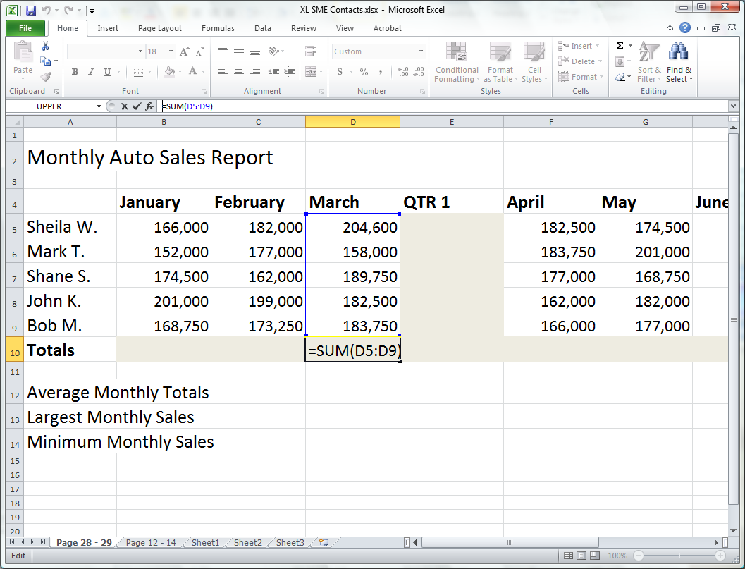 Excel Sum Formula What Is It And How Does It Work Pryor Learning 6387