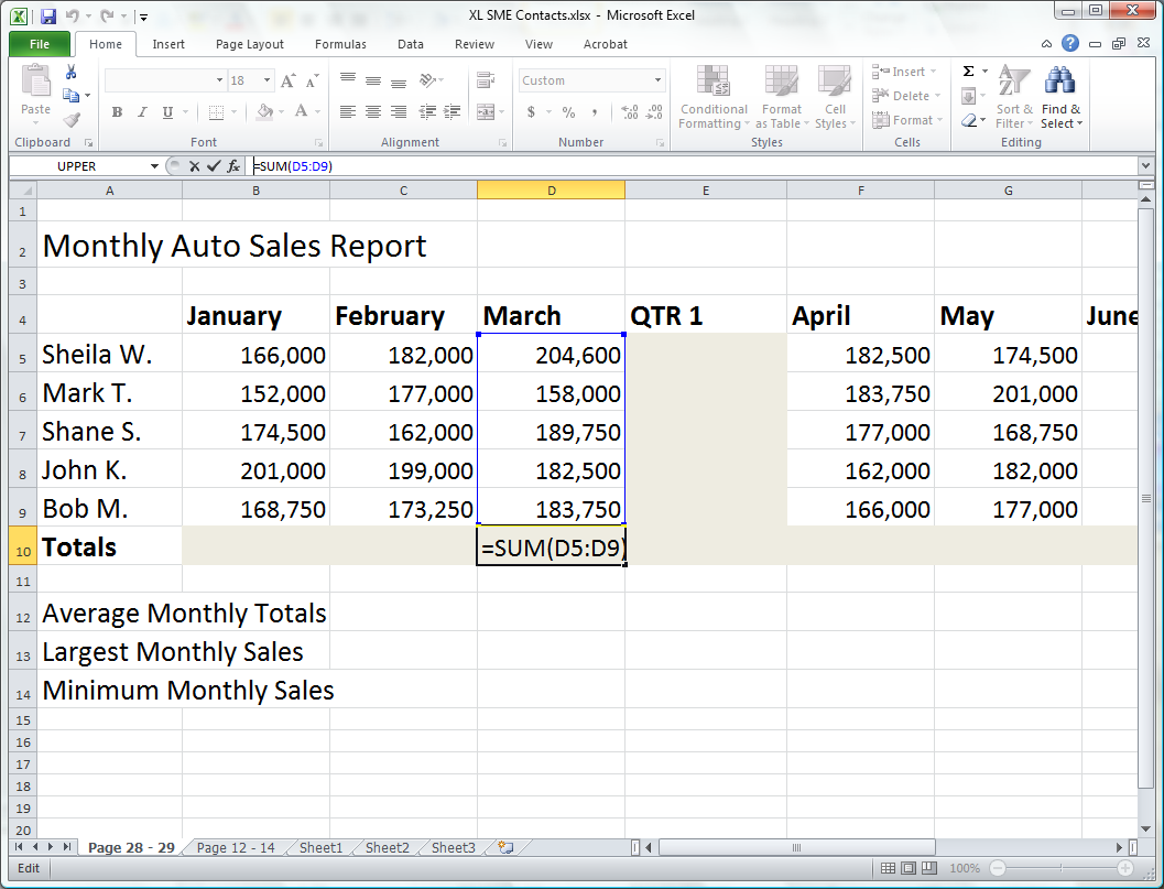 Excel Course Formula Calculations And Functions Riset