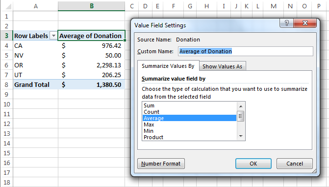Calculate Median in Excel PivotTable - Image 1