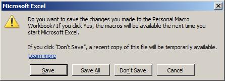 How To Save A Macro In Excel As A Permanent Feature | Pryor Learning