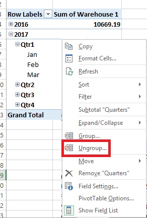Working With Dates Excel PivotTables 4