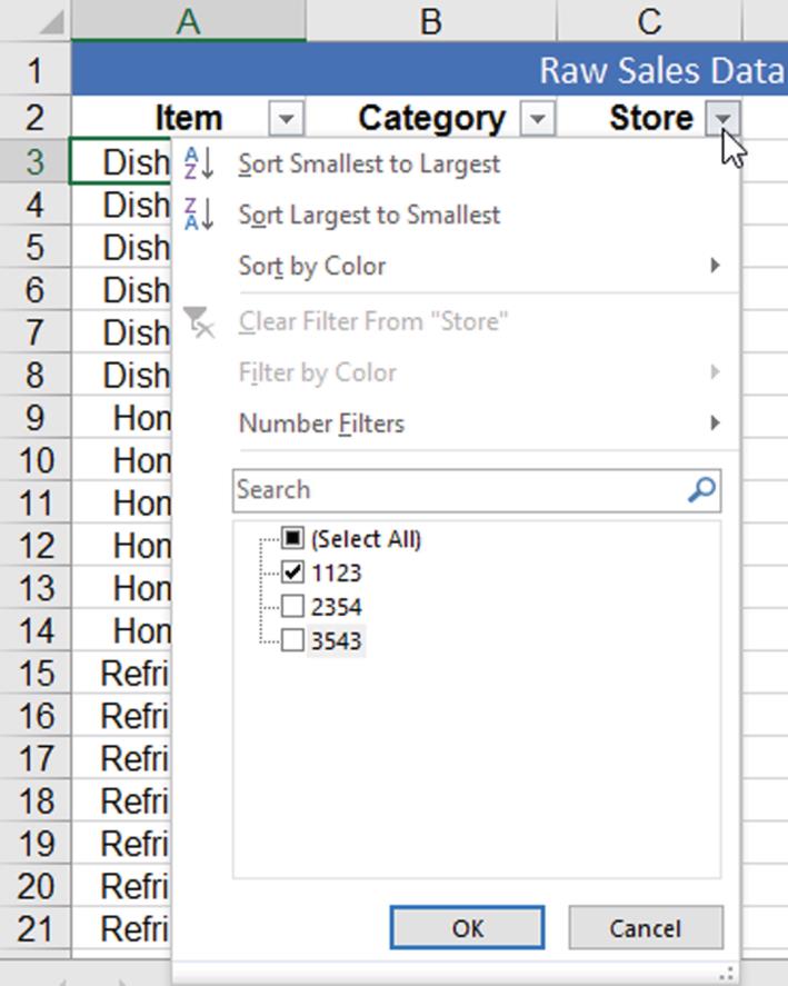 Quickly Find Set Criteria With Data Filters In Excel - Pryor Learning