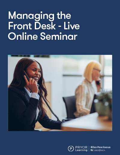 Managing the Front Desk - Live Online Seminar