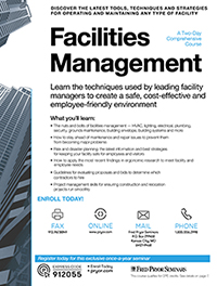 Facilities Management - A 2-Day Comprehensive Course