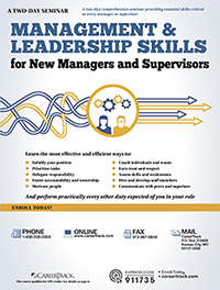 Management & Leadership Skills for New Managers and Supervisors (2-Day)
