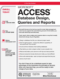 Training image for Microsoft® Access® - Database Design, Queries and Reports                  