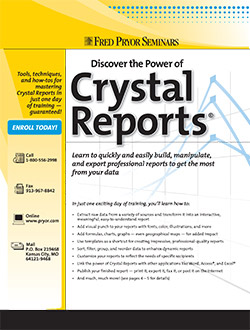Training image for Discover the Power of Crystal Reports®                                     