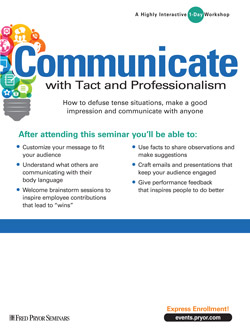 Training image for Communicate with Tact and Professionalism                                  