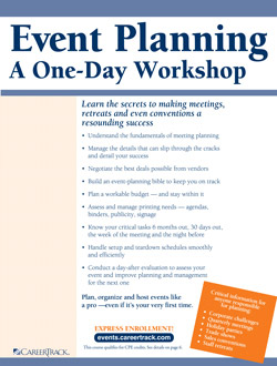Training image for Event Planning -- A One-Day Workshop                                       