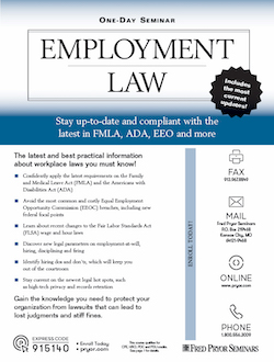 Employment & Labor Law Training Seminar Course