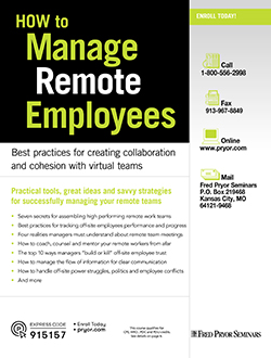 Training image for How to Manage Remote Employees                                             