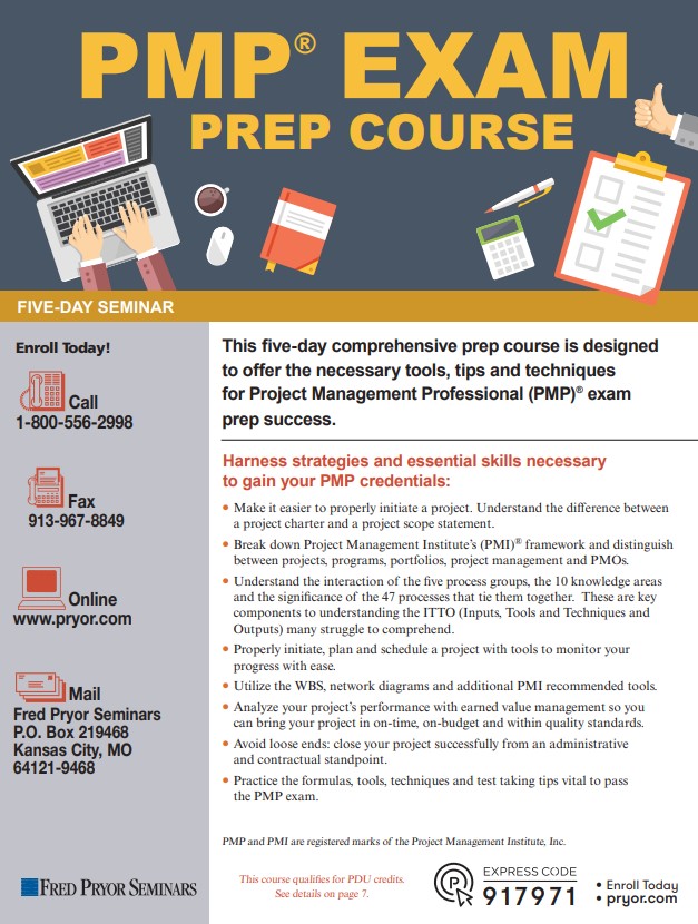 Training image for PMP® Exam Prep Course (5-day)                                              