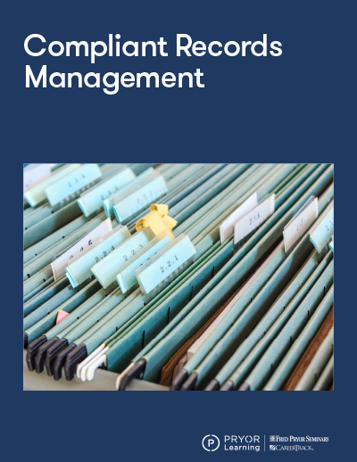 Training image for Compliant Records Management                                               
