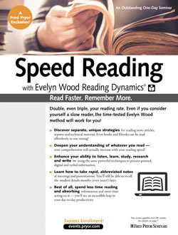 Training image for Speed Reading with Evelyn Wood Reading Dynamics®                           