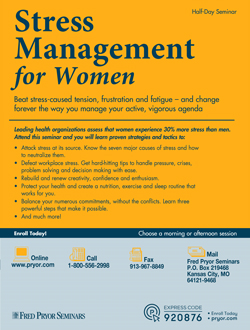 Training image for Stress Management for Women (morning)                                      