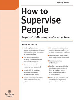 Training image for How to Supervise People                                                    