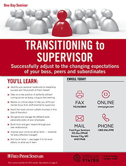 Training image for Transitioning to Supervisor                                                