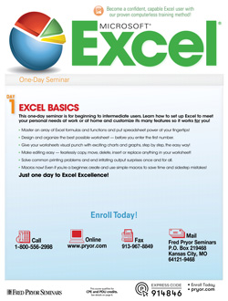Training image for Microsoft® Excel® Basics                                                   